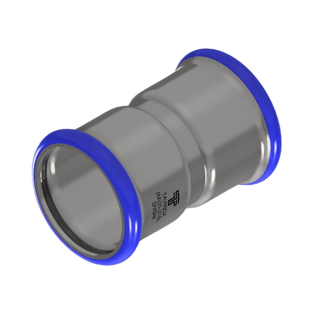 PRESS 316L Nátrubek (FxF) 76,1 mm