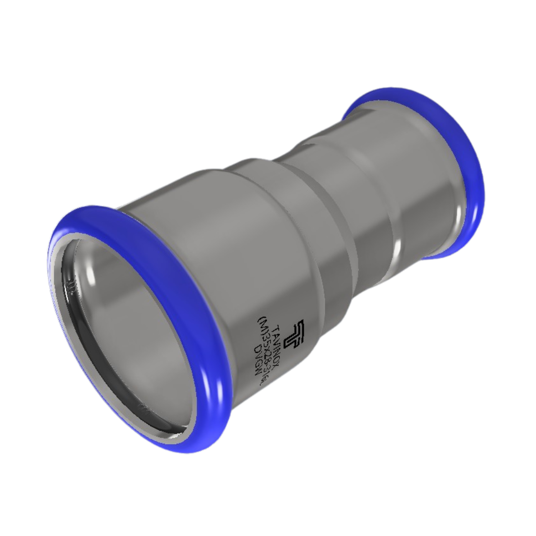 PRESS 316L Redukovaný nátrubek (FxF) 18 x 15 mm