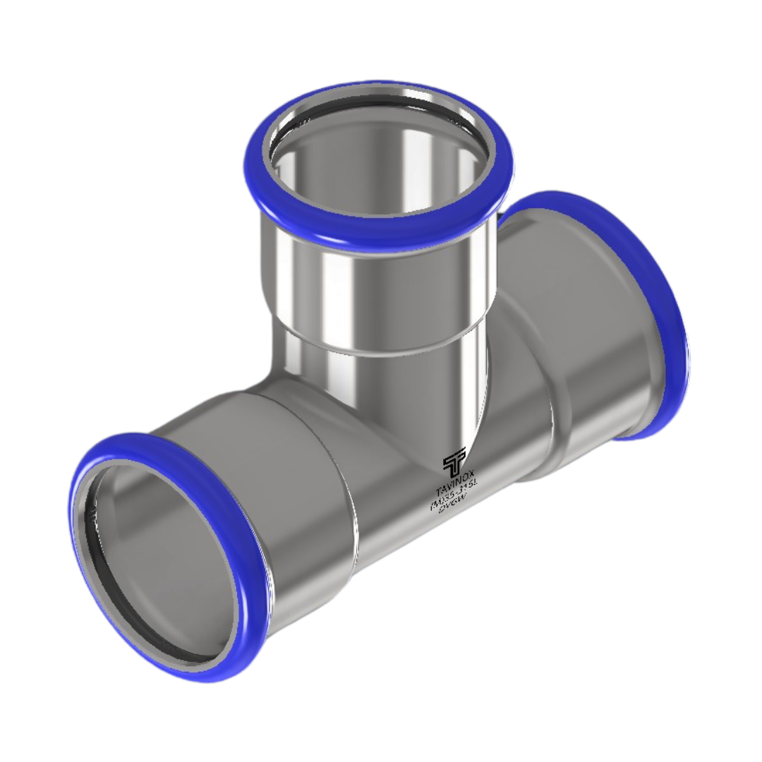 PRESS 316L T-kus (FxFxF) 108 mm